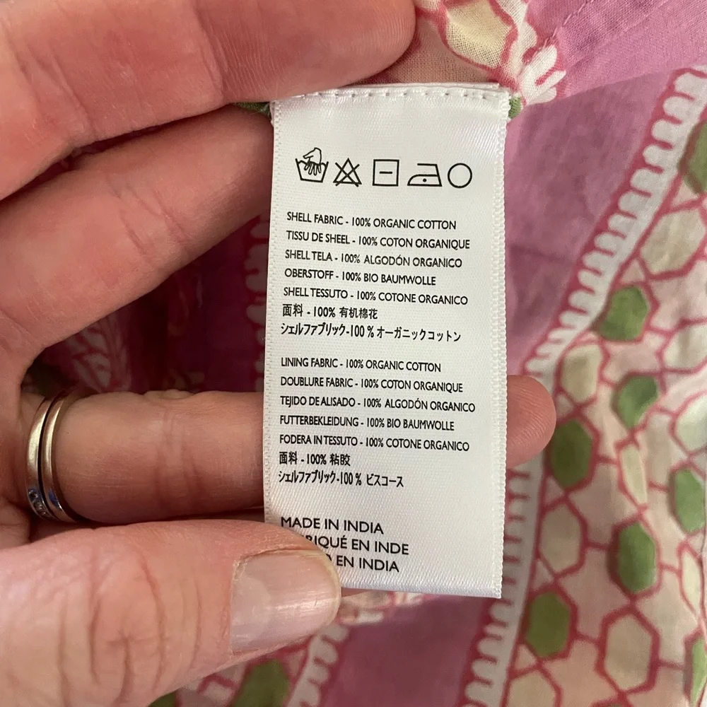 Cleobella Pink and Gold Patterned Mini Dress - Picture 3 of 13